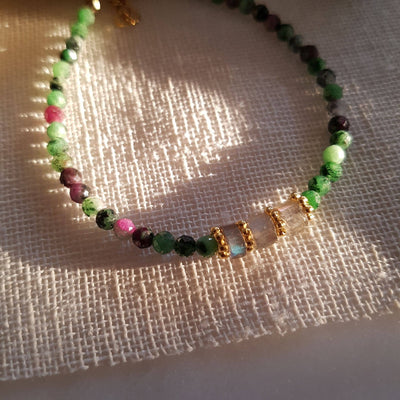 Rubinzoisit Armband KAMALA - Dianas Klosterlädchen