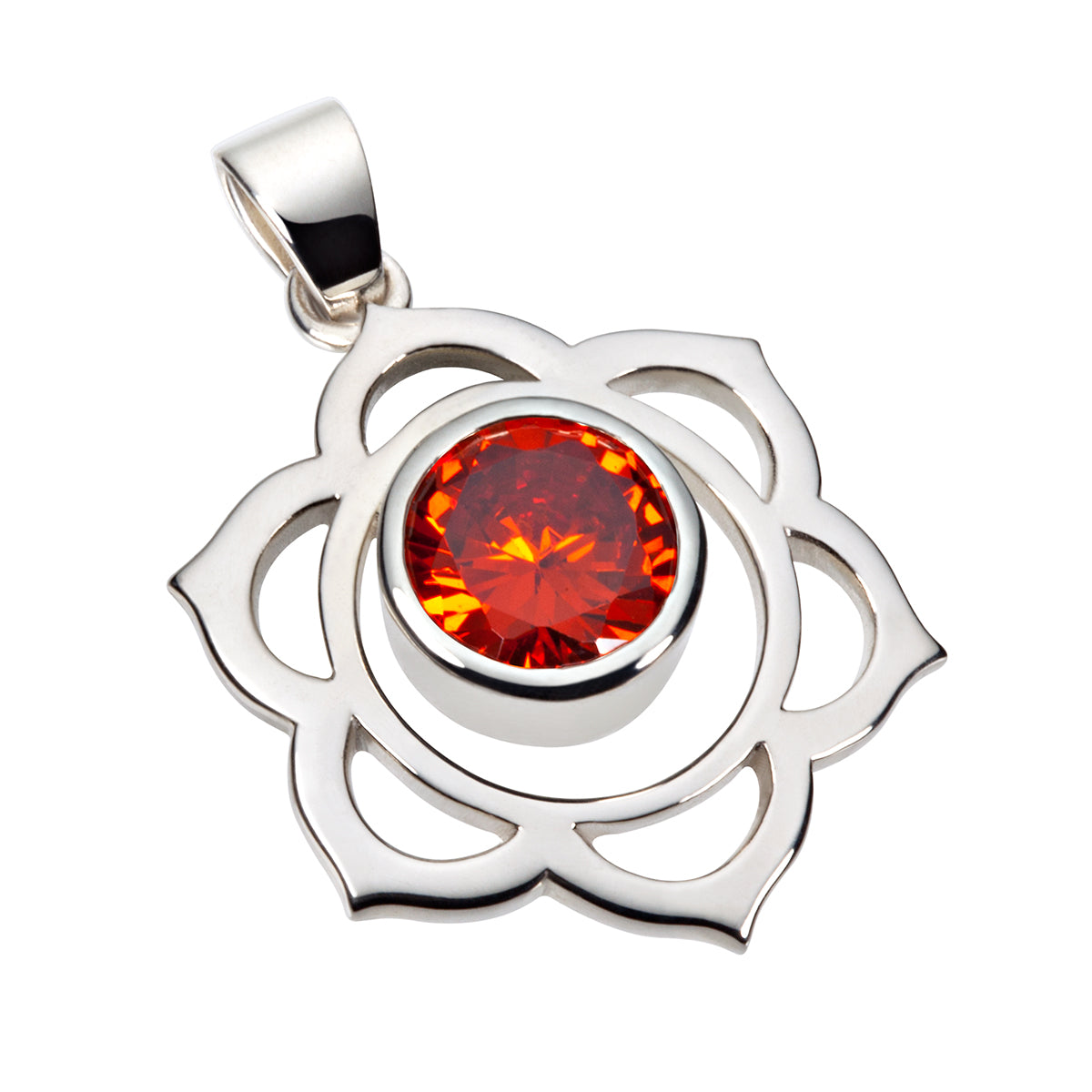 Sakral-Zentrum 2. Chakra | Anhänger mit Zirkonia - Dianas Klosterlädchen