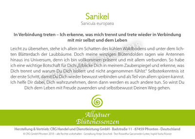 Sanikel 50ml | Allgäuer Blütenessenz @klosterlaedchen
