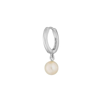 Single Creole PEARL 925 Sterlingsilber - Dianas Klosterlädchen