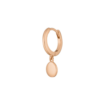 Single Creole PLATELET, 18 K Rosegold vergoldet - Dianas Klosterlädchen
