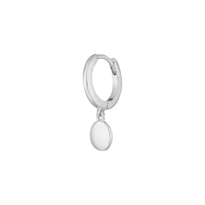 Single Creole PLATELET 925 Sterlingsilber - Dianas Klosterlädchen