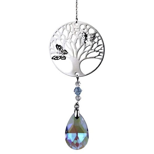 Sonnenfänger Baum des Lebens violett, 30cm - Dianas Klosterlädchen