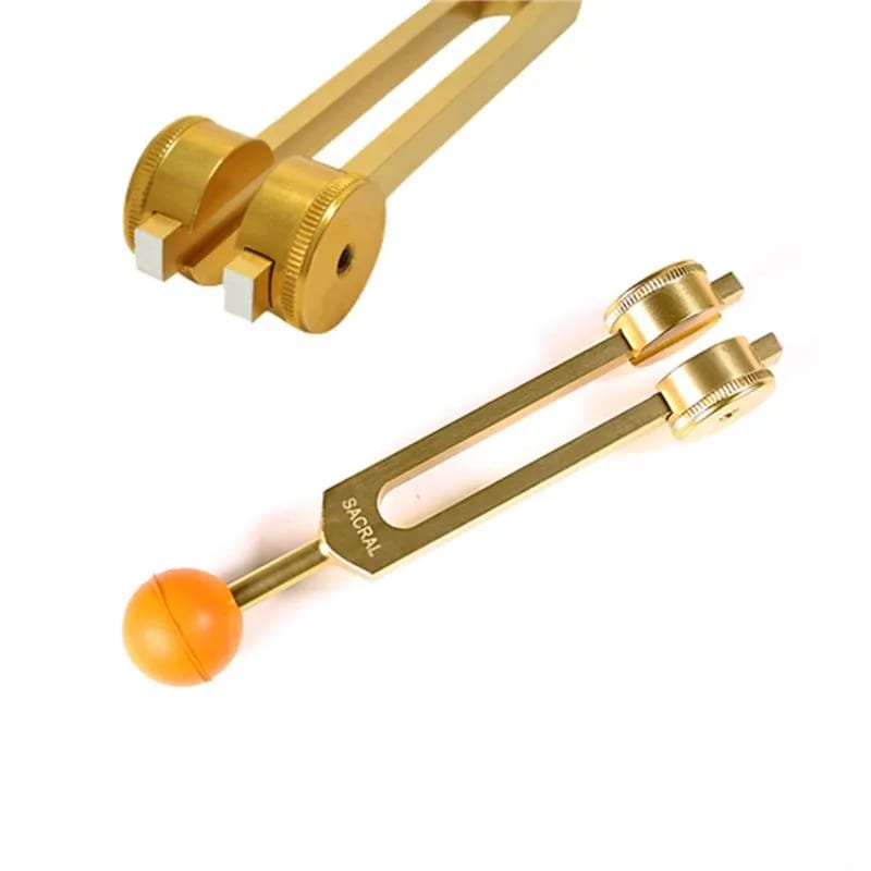 Stimmgabel 2. Chakra goldfarbig - Dianas Klosterlädchen