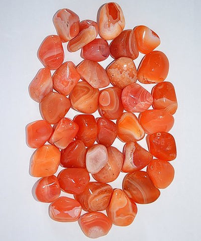 Trommelsteine Aprikosenachat Säckchen ca. 50 g - Dianas Klosterlädchen