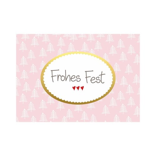 Weihnachten "Frohes Fest" Postkarte - Dianas Klosterlädchen