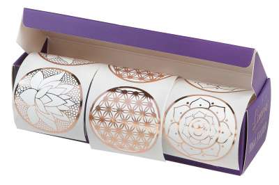 Yoga Sticker (150 St.) Lotus, Blume des Lebens, OM je 50 - Dianas Klosterlädchen