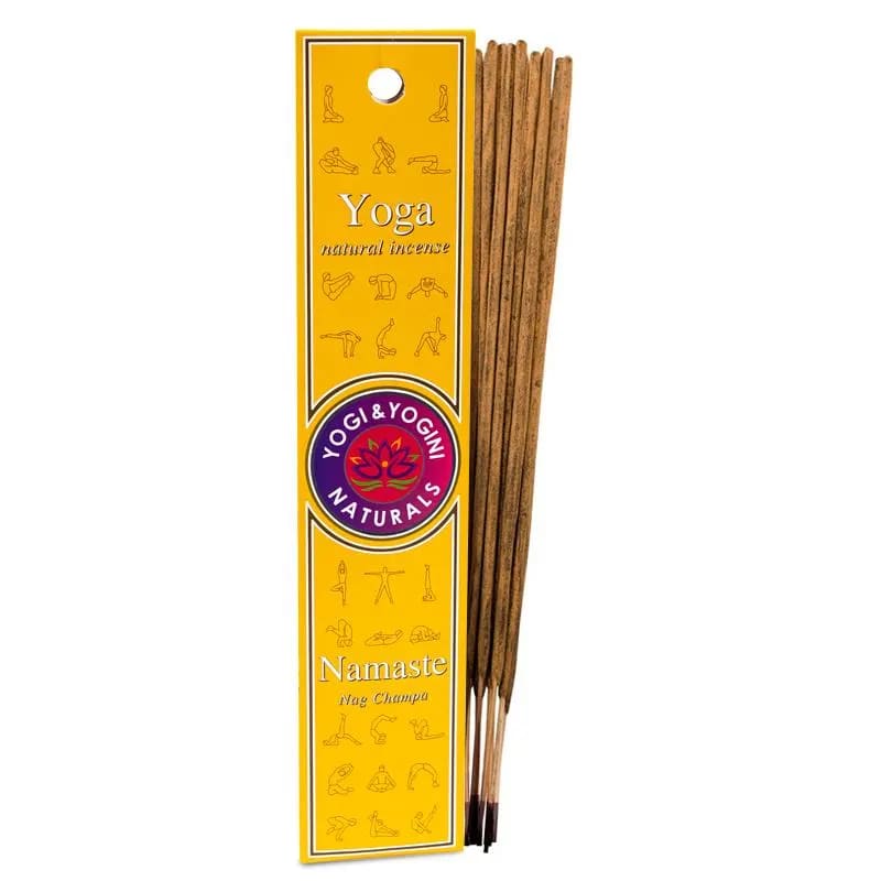 Yogi & Yogini Räucherstäbchen Yoga Namaste | Nag Champa 3 Päckchen - Dianas Klosterlädchen