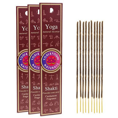 Yogi & Yogini Räucherstäbchen Yoga Shakti, Kardamom 3 Pack - Dianas Klosterlädchen