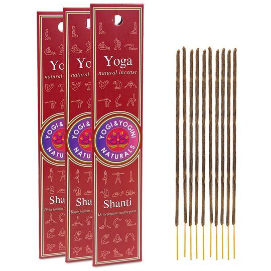 Yogi & Yogini Räucherstäbchen Yoga Shanti, Sandelholz  3 Pack - Dianas Klosterlädchen